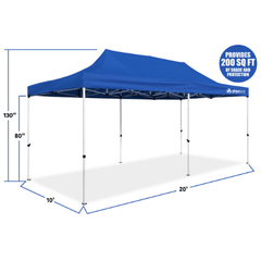 20' x 10' Blue Pop Up Canopy by GigaTent