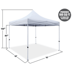 10′ x 10′ Giga Tent Classic Canopy White by GigaTent