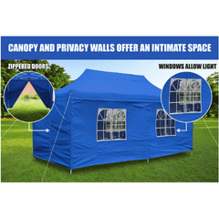 10′ x 20′ The Party Tent Deluxe Blue by GigaTent
