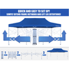 Image of GigaTent Canopies & Gazebos 10′ x 20′ The Party Tent Deluxe (Blue) by GigaTent 815886012517 GT 005 10′ x 20′ The Party Tent Deluxe(Blue)Powder Coated Canopy by GigaTent 