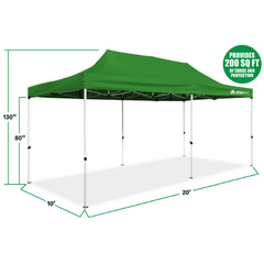20′ x 10' Green Pop Up Canopy by GigaTent