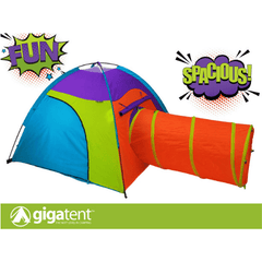 3 Piece Play Set One Dome Tent One Play Tunnel One Cube by GigaTent