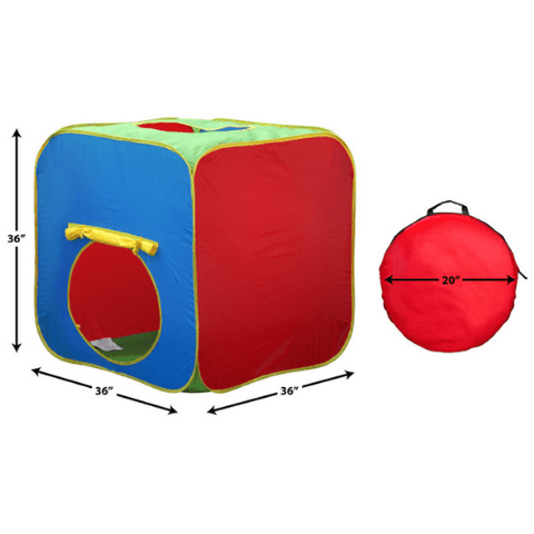 GigaTent Play Tents & Tunnels 36 x 36 x 36 Cube Shaped Play Tent Easy Setup Includes Carry Case by Gigatent 815886015389 CT151 36 x 36 x 36 Cube Shaped Play Tent Easy Setup Includes Carry Case 
