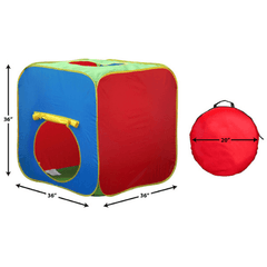 36 x 36 x 36 Cube Shaped Play Tent Easy Setup Includes Carry Case by Gigatent