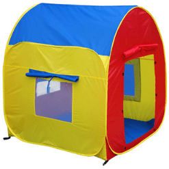 GigaTent Play Tents & Tunnels 48 X 48 House Play Tent Mesh Windows Roll-Up Doors Easy by GigaTent 815886010452 CT 009