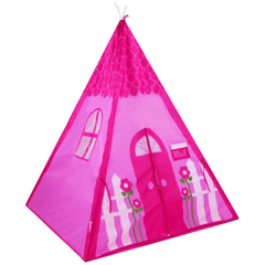 GigaTent Play Tents & Tunnels Cozy Cottage Teepee Play Tent for Girls, Indoors and Outdoors for Children, Pink House by Gigatent 815886017048 CT 147 Cottage Teepee Play Tent for Girls, Indoors Outdoors for Children