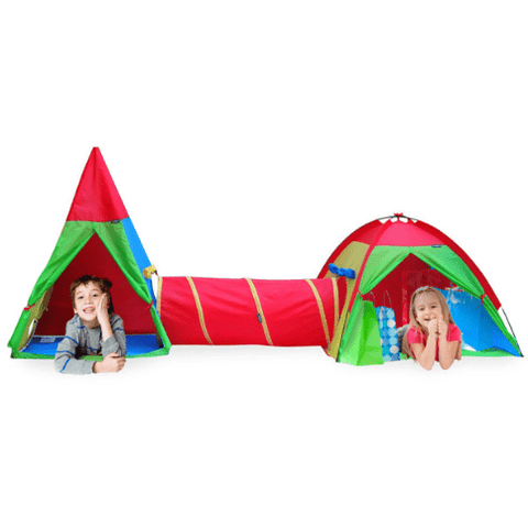 GigaTent Play Tents & Tunnels One Tepee One Dome Tent & One Tunnel Play Tent by Gigatent 815886011695 CT 065 One Tepee One Dome Tent & One Tunnel Play Tent by Gigatent SKU# CT 065