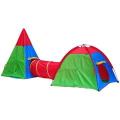GigaTent Play Tents & Tunnels One Tepee One Dome Tent & One Tunnel Play Tent by Gigatent 815886011695 CT 065 One Tepee One Dome Tent & One Tunnel Play Tent by Gigatent SKU# CT 065