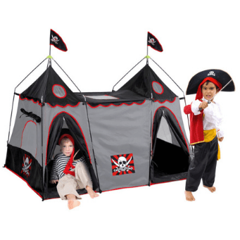 GigaTent Play Tents & Tunnels Pirate Hide-Away Play Tent 2 Look-Out Towers & A Center Base by GigaTent 815886010865 CT 044 Pirate Hide-Away Play Tent 2 Look-Out Towers & A Center Base GigaTent