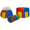 Image of GigaTent Play Tents & Tunnels Play Tent Includes One Cube One Pyramid Tent & One Tunnel by Gigatent 815886012531 CT 098