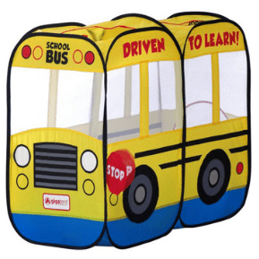 GigaTent Play Tents & Tunnels School Bus Pop Up Play Tent Mesh Windows & Opening Flap Entrance by GigaTent 815886010612 CT 028 School Bus Pop Play Tent Mesh Windows & Opening Flap Entrance GigaTent
