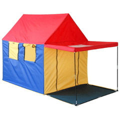Summer House Play Tent 4 Large Windows With Skylight & Porch Shade by GigaTent