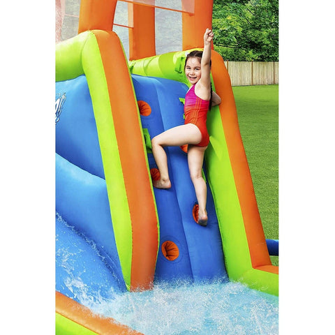 H20GO Water Parks & Slides Aquaventure Mega Water Splash Park Bounce House by H20GO 821808533558 53355E Mount Splashmore Kids Inflatable Water Park Swimming Pool H20GO 53355E