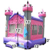 Image of Happy Jump Commercial Bouncers 13' L Pink Castle by Happy Jump MN1108-13 13' L Pink Castle by Happy Jump SKU# MN1108-13