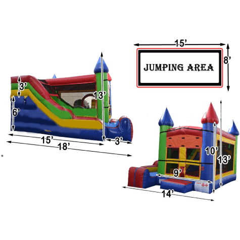 Happy Jump Commercial Bouncers 5 x Jump & Splash Castle by Happy Jump CO2321 5 x Jump & Splash Castle by Happy Jump SKU# CO2321
