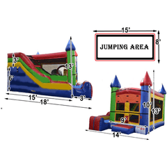 5 x Jump & Splash Castle by Happy Jump