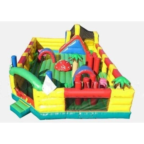 Happy Jump Inflatable Bouncers 12'H Ultimate Playground by Happy Jump 9'H Race Car Track by Happy Jump SKU# IG5451