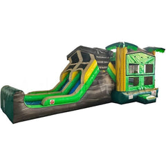Happy Jump Inflatable Bouncers 13'H 5in1 Super Combo Double Lane Tropical by Happy Jump CO2182 5 in 1 Super Combo Double Lane by Happy Jump SKU# CO2181