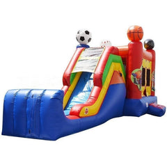 Happy Jump Inflatable Bouncers 13'H 5in1 Super Combo Sport by Happy Jump 16' Slide & Jump Combo Sports by Happy Jump SKU# CO2142