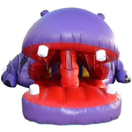 Happy Jump Inflatable Bouncers 13'H Happy Hippo by Happy Jump 5'H The Icy Play Yards Obstacle Game by Happy Jump SKU XL8155