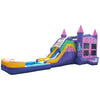 Image of Happy Jump Inflatable Bouncers 14'H 5in1 Super Combo Princess with Pool by Happy Jump 781880277026 CO2167 14'H 5in1 Super Combo Princess with Pool by Happy Jump SKU CO2167