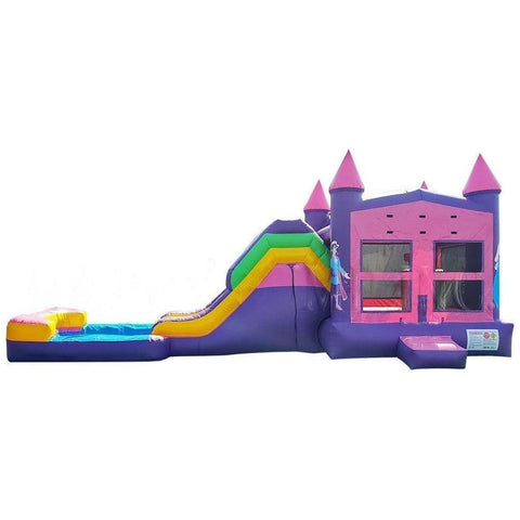 Happy Jump Inflatable Bouncers 14'H 5in1 Super Combo Princess with Pool by Happy Jump 781880277026 CO2167 14'H 5in1 Super Combo Princess with Pool by Happy Jump SKU CO2167