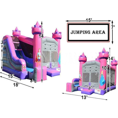 Happy Jump Inflatable Bouncers 14'H 5x Jump & Splash Princess by Happy Jump CO2325 14'H 5x Jump & Splash Sport by Happy Jump SKU# CO2324