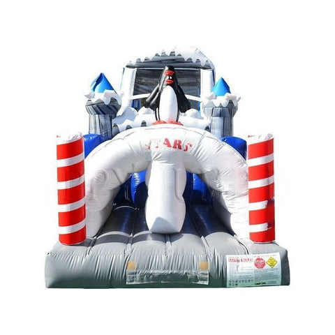Happy Jump Inflatable Bouncers 15.5'H Penguin Glacier Obstacle Challenge by Happy Jump 781880252276 IG5141 15.5'H Penguin Glacier Obstacle Challenge by Happy Jump SKU#IG5141