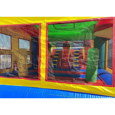 Happy Jump Inflatable Bouncers 15'H 5 in 1 Super Combo Double Lane with Pool by Happy Jump 781880299349 CO2190 15'H 5 in 1 Super Combo Double Lane with Pool by Happy Jump SKU CO2190