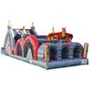 Image of Happy Jump Inflatable Bouncers 15'H Dragon's Lair 3 Lane Mega Thrill by Happy Jump 15'H 3 Lane Mega Thrill Sports Theme by Happy Jump SKU# IG5252