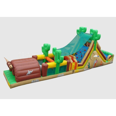 Happy Jump Inflatable Bouncers 15'H Western Obstacle Challenge by Happy Jump 781880252269 IG5139 15'H Western Obstacle Challenge by Happy Jump SKU#IG5139