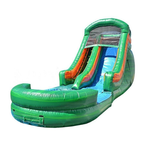 Happy Jump Inflatable Bouncers 16'H Green Magic Water Slide by Happy Jump 781880253570 WS8217 16'H Green Magic Water Slide by Happy Jump SKU# WS8217