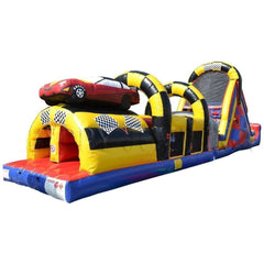Happy Jump Inflatable Bouncers 16'H Race Car Obstacle Challenge by Happy Jump 781880252047 IG5134 16'H Race Car Obstacle Challenge by Happy Jump SKU#IG5134