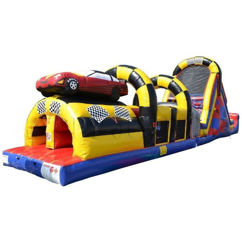 Happy Jump Inflatable Bouncers 16'H Race Car Obstacle Challenge by Happy Jump 781880252047 IG5134 16'H Race Car Obstacle Challenge by Happy Jump SKU#IG5134