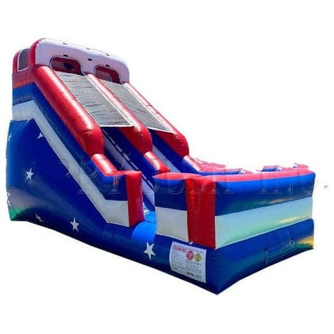 Happy Jump Inflatable Bouncers 16'H Slide Patriotic Theme by Happy Jump 781880246510 SL3135 16'H Slide Patriotic Theme by Happy Jump SKU# SL3135