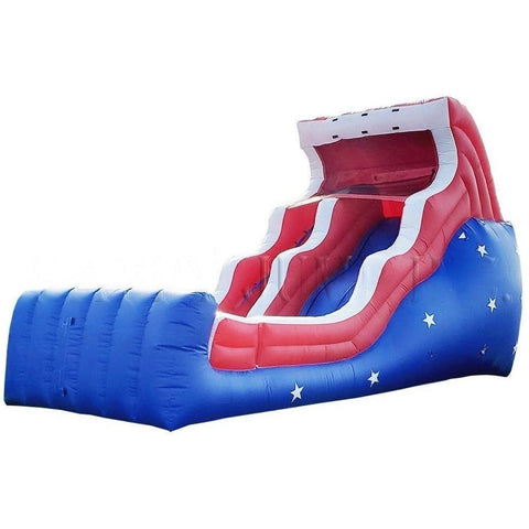 Happy Jump Inflatable Bouncers 18'H Double Drop Wet & Dry - Patriotic by Happy Jump 781880252764 WS4123 18'H Double Drop Wet & Dry - Patriotic by Happy Jump SKU# WS4123