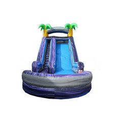 18'H Tropical Water Slide by Happy Jump