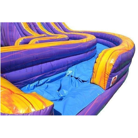 Happy Jump Inflatable Bouncers 19'H Aqua Purple Water Slide by Happy Jump 781880267324 WS4455 19'H Aqua Purple Water Slide by Happy Jump SKU WS4455