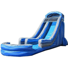 22'H Blue Splash Water Slide by Happy Jump