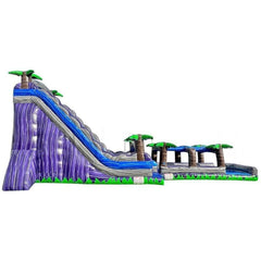 22'H Double Bay Water Slide With Slip & Slide Pool by Happy Jump
