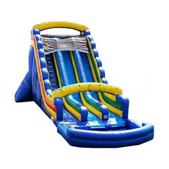 Happy Jump Inflatable Bouncers 22'H Double Lane Water Slide Primary Colors by Happy Jump Blue Bay Water Slide (22' Double) by Happy Jump SKU# WS4151