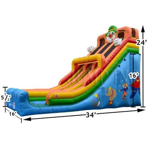 Happy Jump Inflatable Bouncers 24'H Double Lane Slide - Circus by Happy Jump SL3162 24'H Double Lane Slide - Patriotic SKU#SL3161