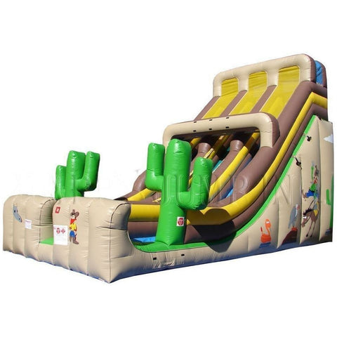 Happy Jump Inflatable Bouncers 24'H Double Lane Slide - Western by Happy Jump 24'H Double Lane Slide - Circus by Happy Jump SKU#SL3162