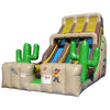 Image of Happy Jump Inflatable Bouncers 24'H Double Lane Slide - Western by Happy Jump 24'H Double Lane Slide - Circus by Happy Jump SKU#SL3162