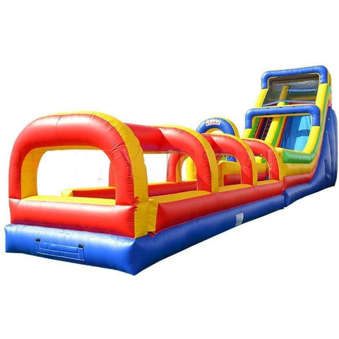 Happy Jump Inflatable Bouncers 24'H Single Lane Slide w/ Slip and Slide by Happy Jump WS4155 The Malibu (18' Double Lane) by Happy Jump SKU# WS4185