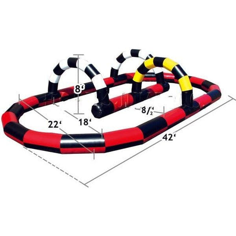Happy Jump Inflatable Bouncers 8'H Inflatable Race Track by Happy Jump 781880244950 IG5450 8'H Inflatable Race Track by Happy Jump SKU# IG5450