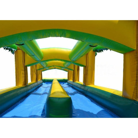 Happy Jump Inflatable Bouncers 9'H Hawaiian Slip & Slide Double Lane w Pool by Happy Jump 781880279372 WS4313 9'H Hawaiian Slip & Slide Double Lane w Pool by Happy Jump SKU WS4313