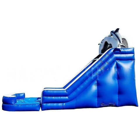Happy Jump Inflatable Bouncers Dolphin Splash (18’ water slide) by Happy Jump 781880260011 WS4137 Dolphin Splash (18’ water slide) by Happy Jump SKU# WS4137