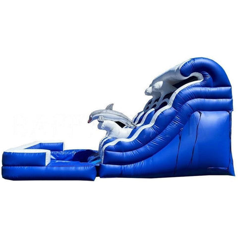 Happy Jump Inflatable Bouncers Oceana (15' Double Lane) by Happy Jump WS4180 18'H Double Drop Wave w/ Slip & Slide by Happy Jump SKU# WS4171