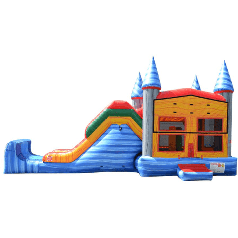 Happy Jump Residential Bouncers 30'L 14'H 5 in 1 Super Combo Castle Marble by Happy Jump CO2151-1M 30"L 14"H 5 in 1 Super Combo Castle Marble by Happy Jump SKU# CO2151-1M